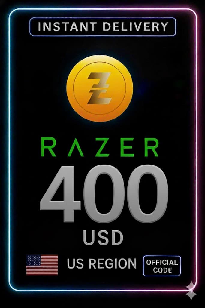 Razer Gold 400$ US Gift Card