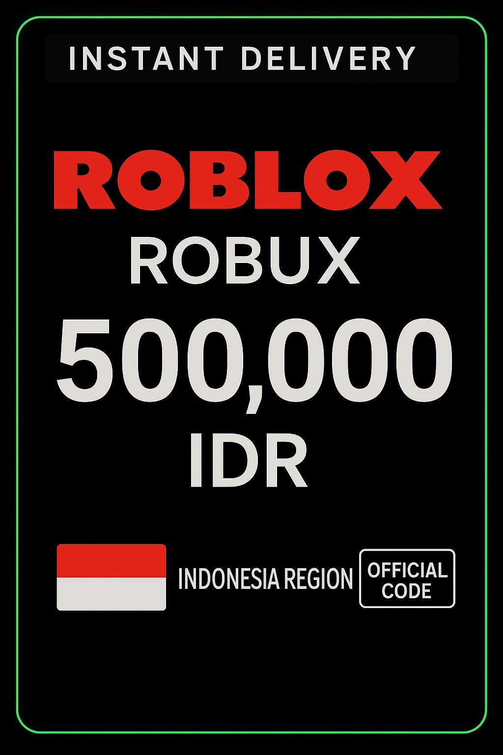Roblox 500.000 IDR 게임 카드 (ID)