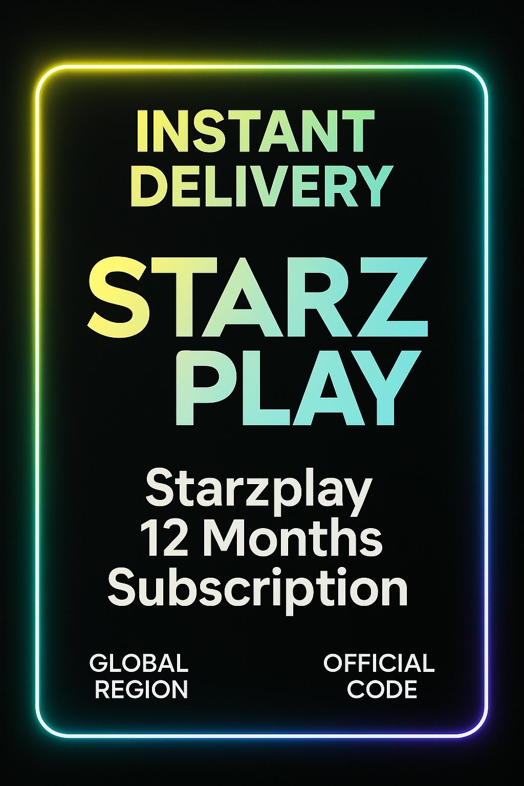 اشتراك لمدة 12 شهراً (عالمي)  Starzplay 