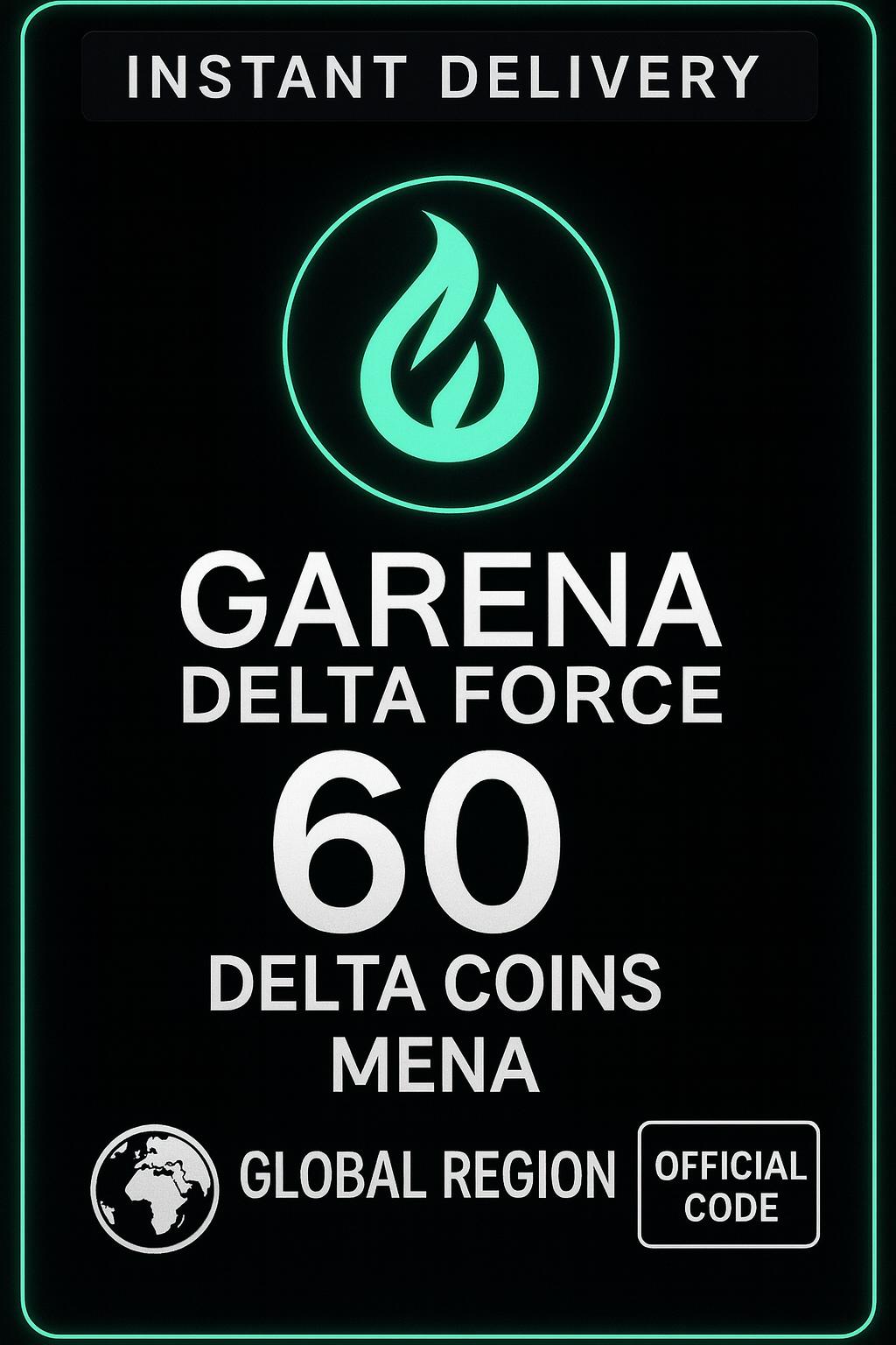 Garena Delta Force 60 Delta Coins Mena