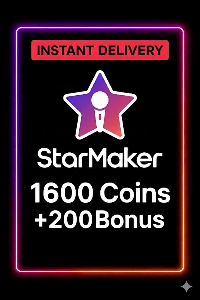 StarMaker 1600 Coins + 200 Bonus Top Up