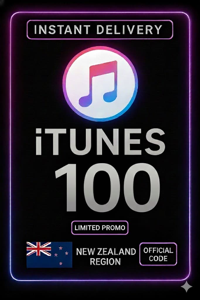 iTunes Gift Card New Zealand - 100 NZD - LIMITED PROMO