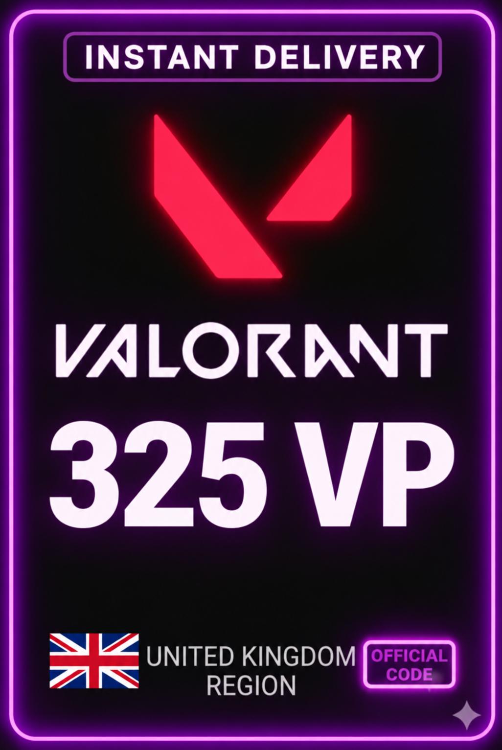 Valorant Points - 325 VP (UK Server)