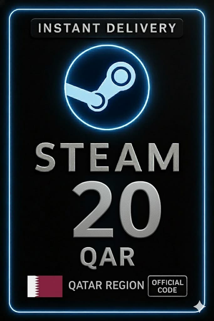 Steam Wallet Code 20 Qatari Riyals