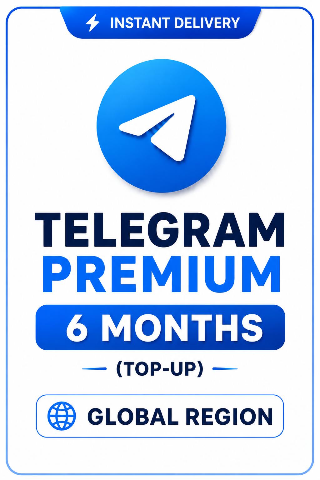 Telegram - Premium 6 Months (Top-Up)