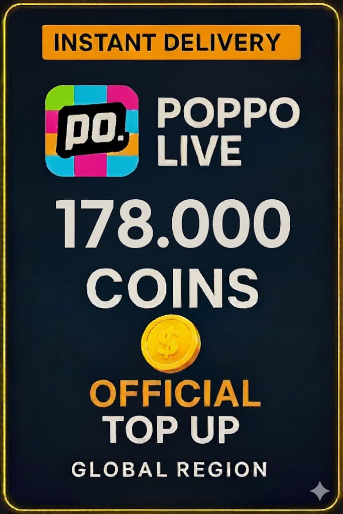 Poppo Live - 178000 Coins (Top-Up)