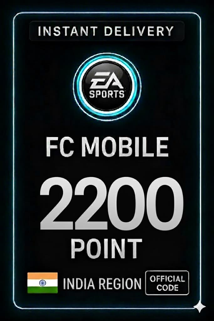 FC Mobile 2200 taškų Dovanų Kortelė - Indija