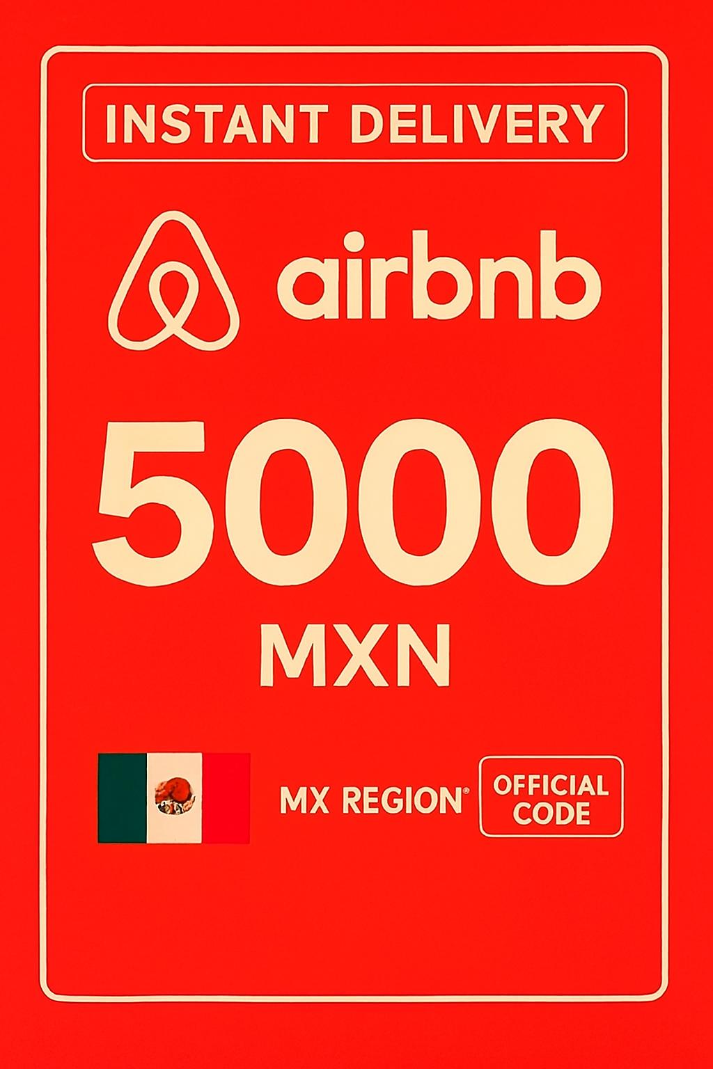 Подарункова картка Airbnb - 5000 MXN (Мексика)