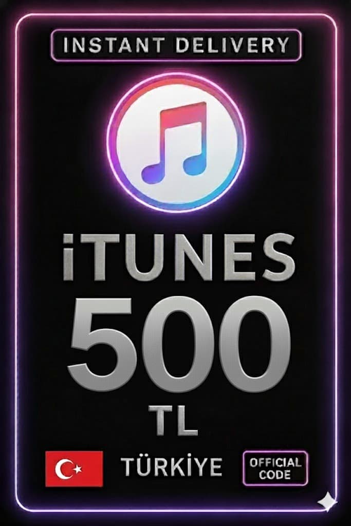 iTunes Hediye Kartı 500 TL Bakiye