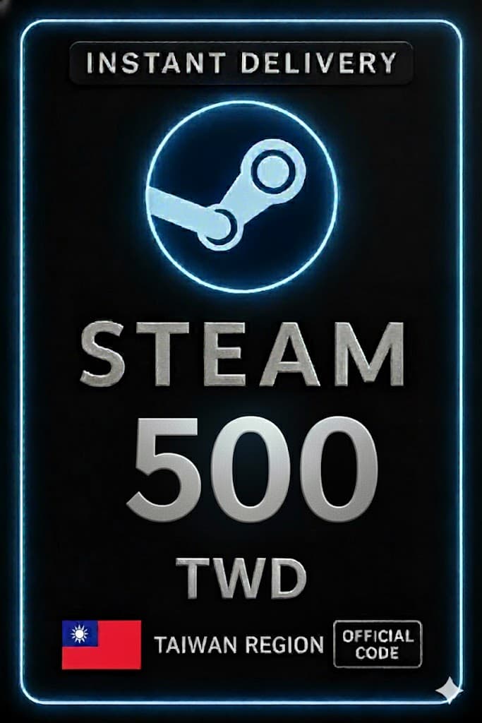 Steam Wallet Նվեր Քարտ Թայվան 500 TWD
