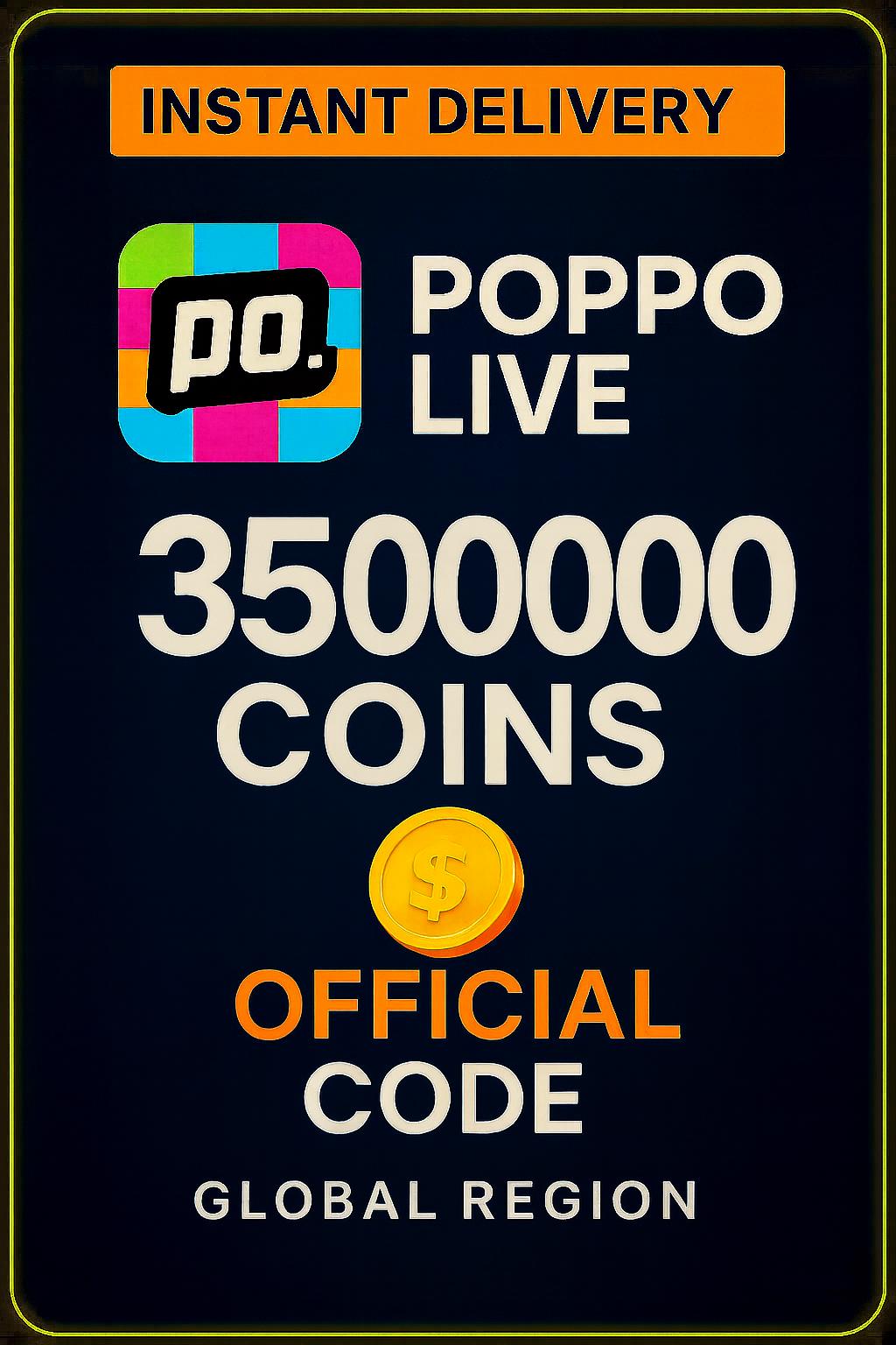 Poppo Live - 3500000 Coin