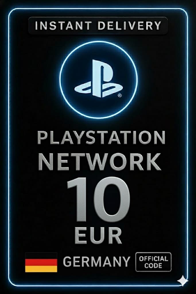 Playstation PSN kort 10 evrur DE