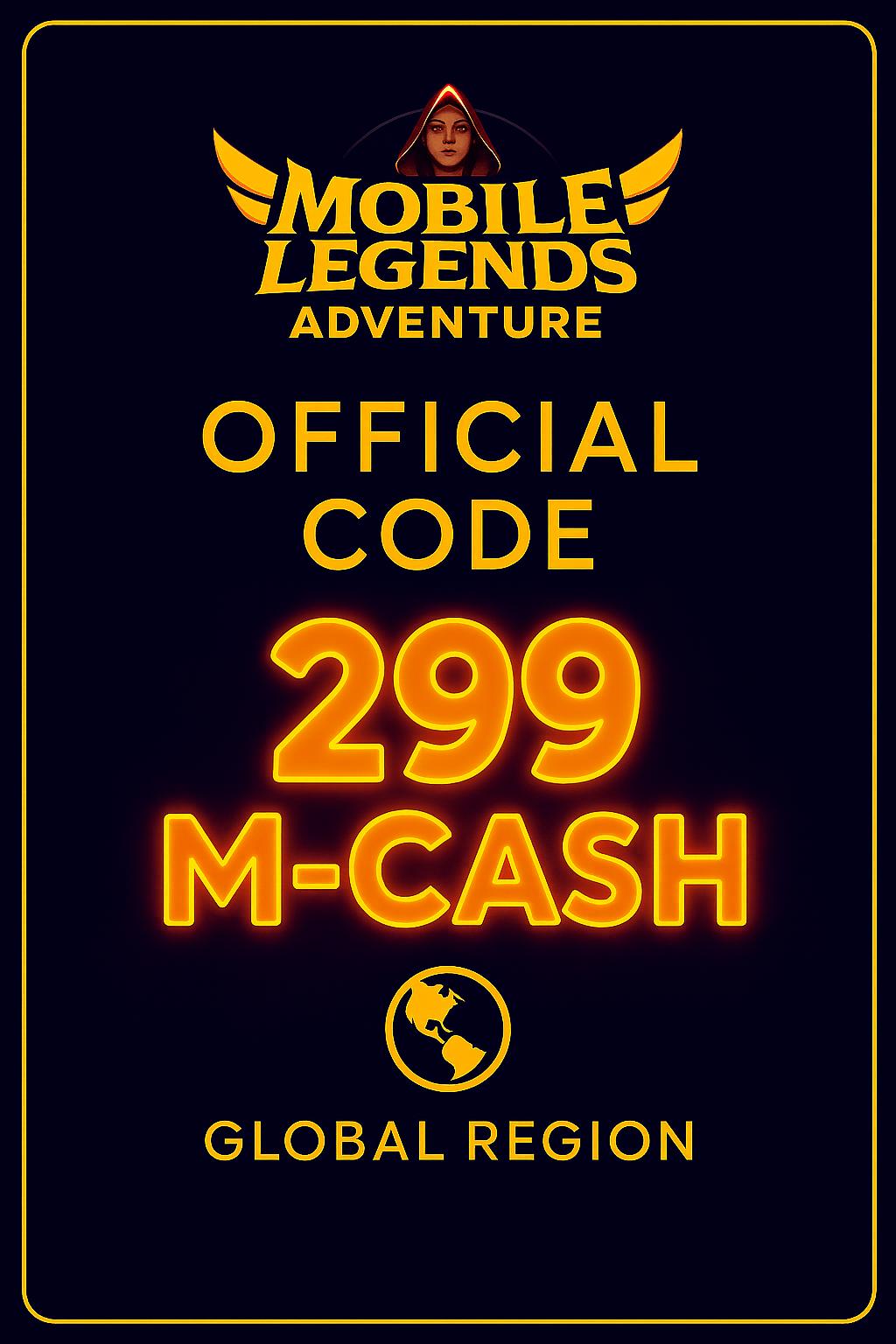 Mobile Legends Adventure 299 M-Cash (Παγκόσμιο)