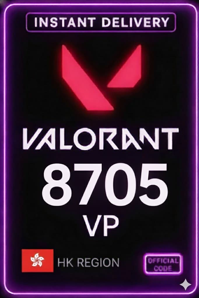 Valorant Points - 8705 VP (Hong Kong)