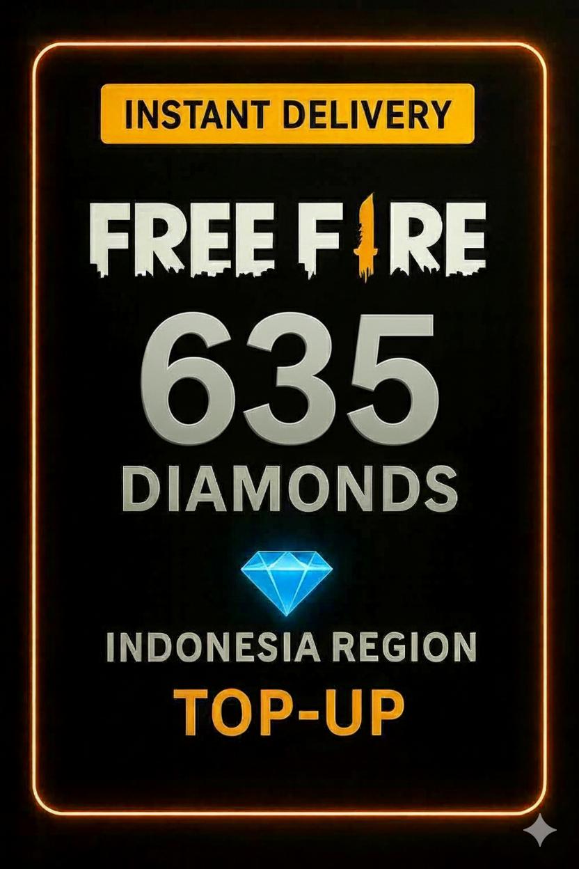 Top-Up 635 Diamantov za Free Fire (Indonezija)