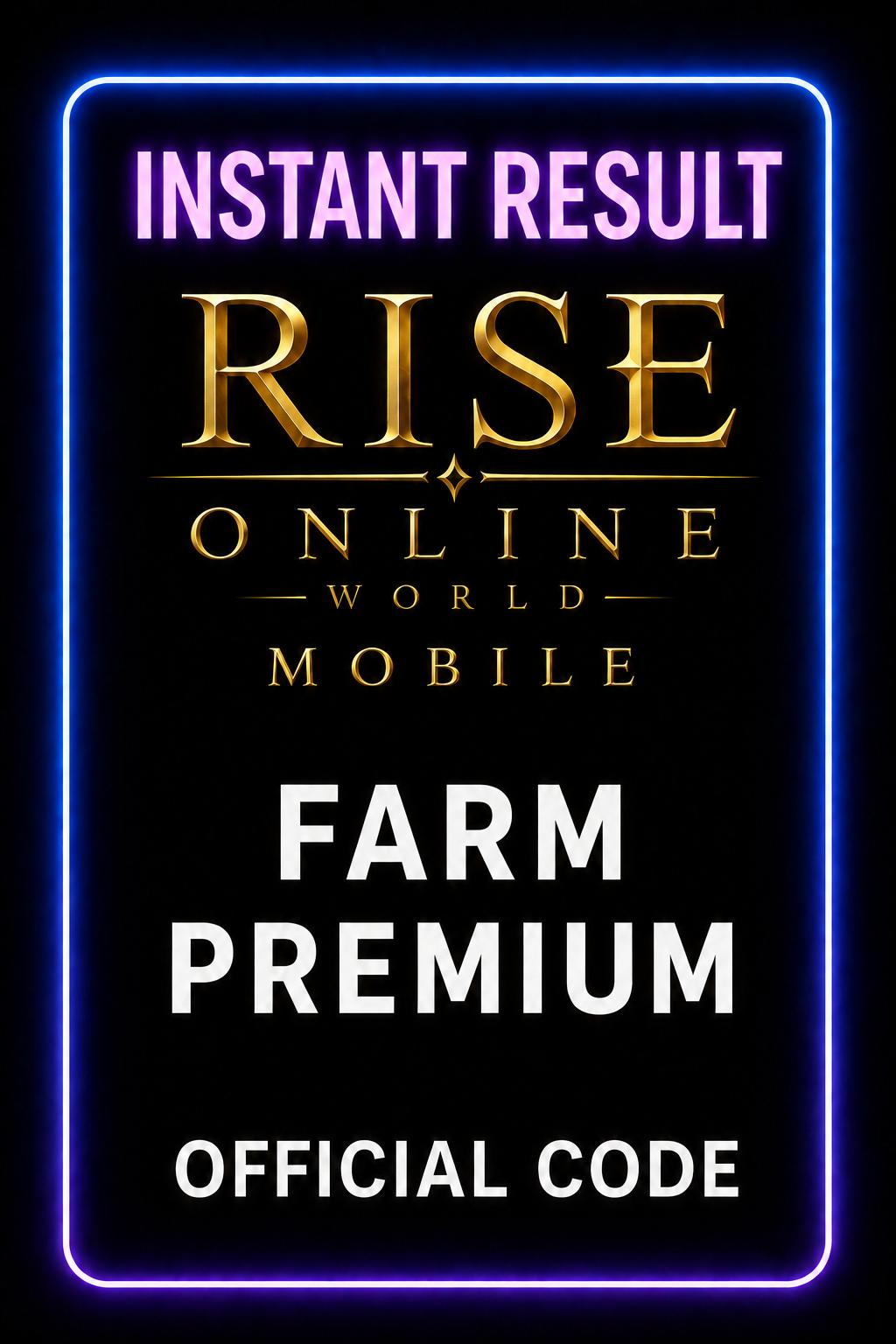 Rise Online World Mobile Farm Premium
