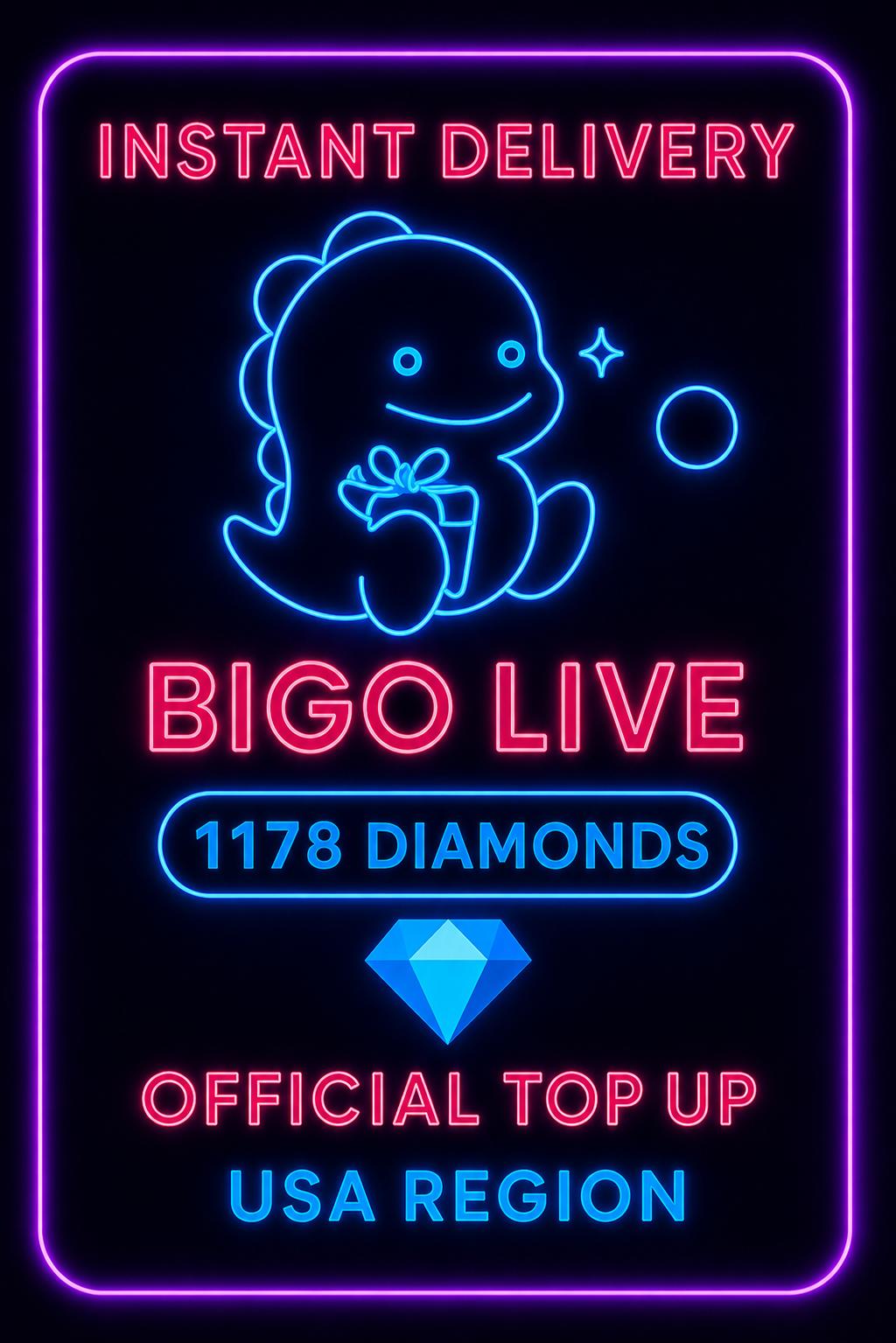 Bigo Live - 1178 Diamonds (Top-Up) (US)
