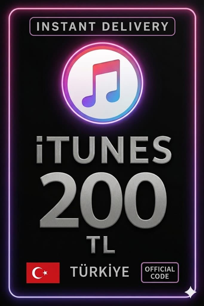 iTunes Hediye Kartı 200 TL Bakiye