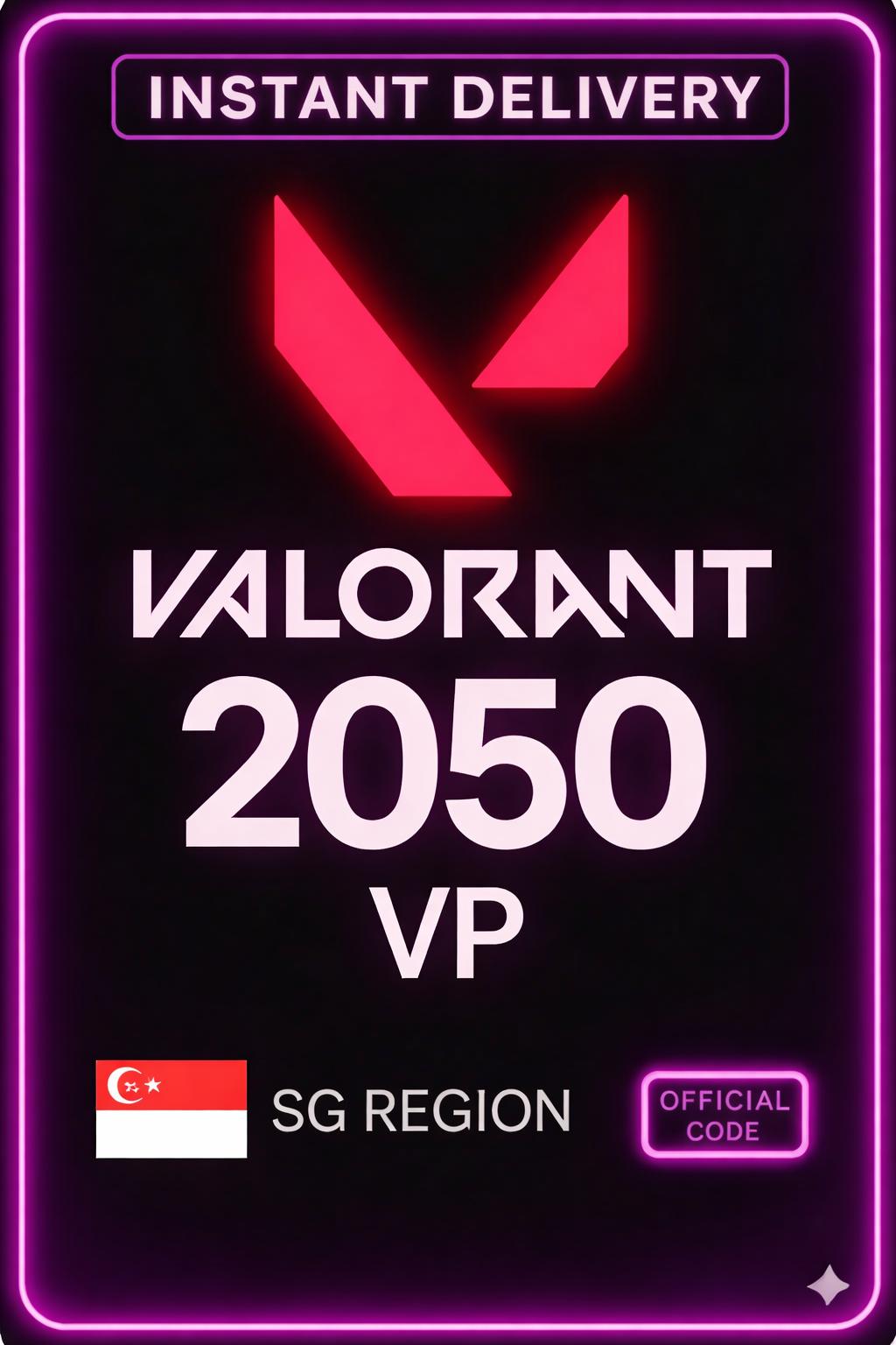 Valorant Points - 2050 VP (Singapore)