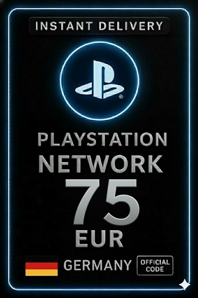 Playstation PSN kort 75 evru DE