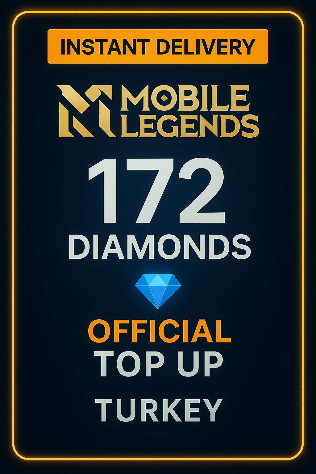 Mobile Legends 172 Diamonds Top-Up (Turkey)