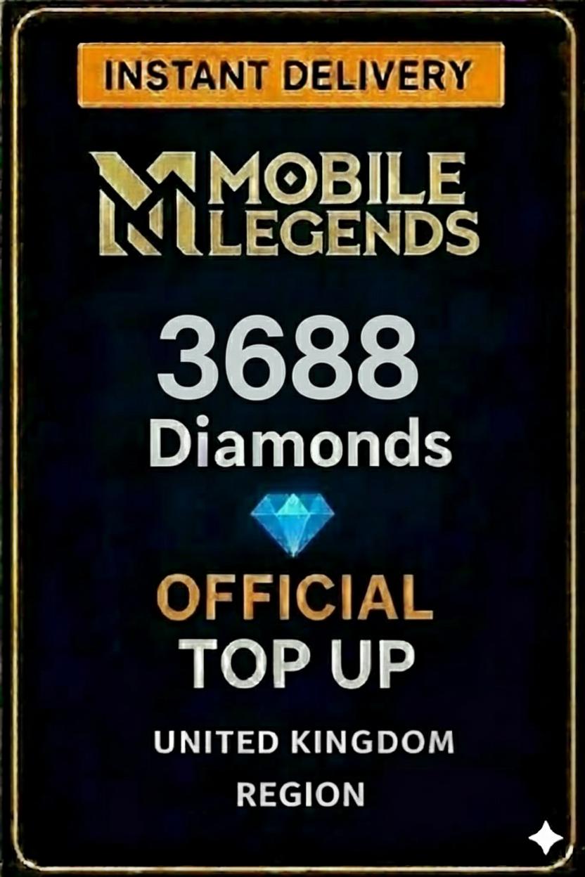 Mobile Legends - 3688 Diamonds Top-Up (UK)