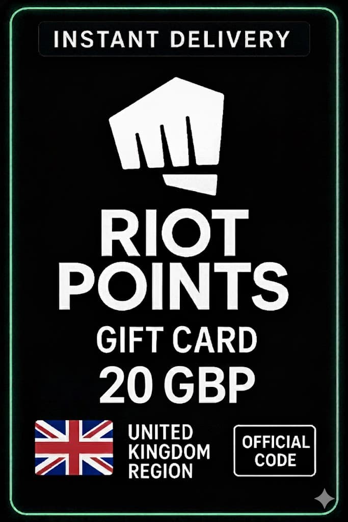 Tarjeta de Regalo Riot Points 20 GBP (Reino Unido)