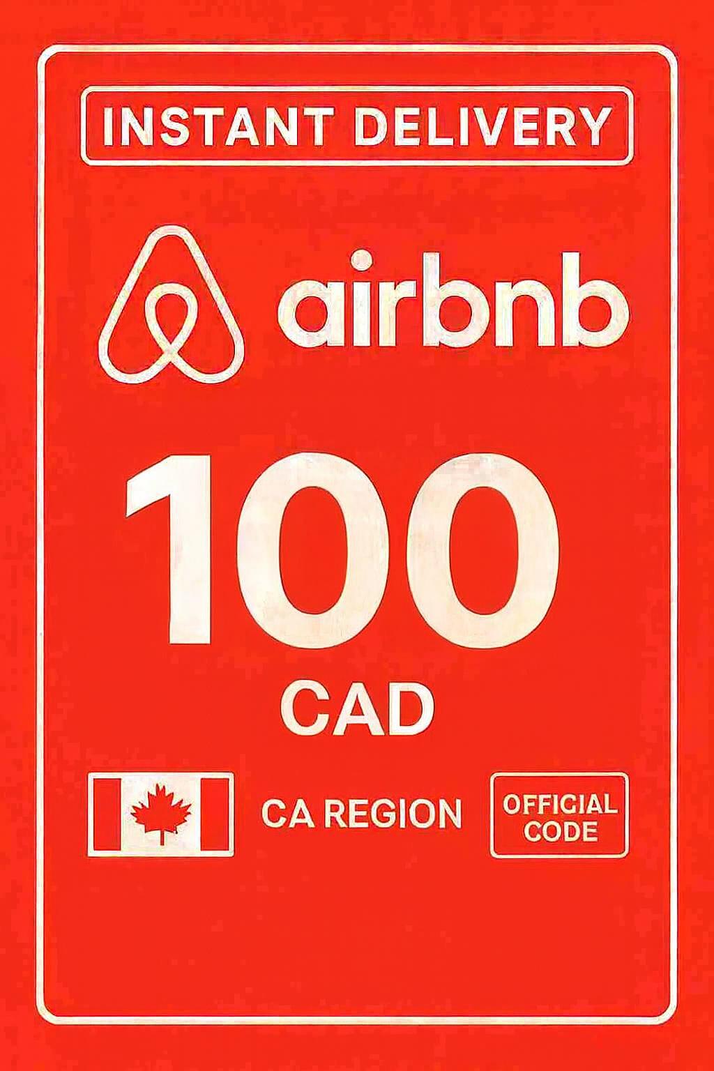 Airbnb Gift Card - 100 CAD (Canada)