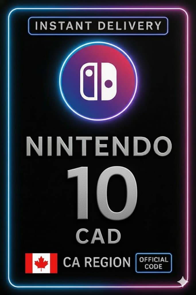Nintendo eShop Prepaid Card - 10 CAD