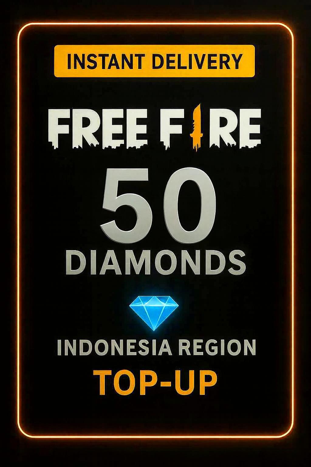 Free Fire 50 Diamantov Polnjenje (Indonezija)
