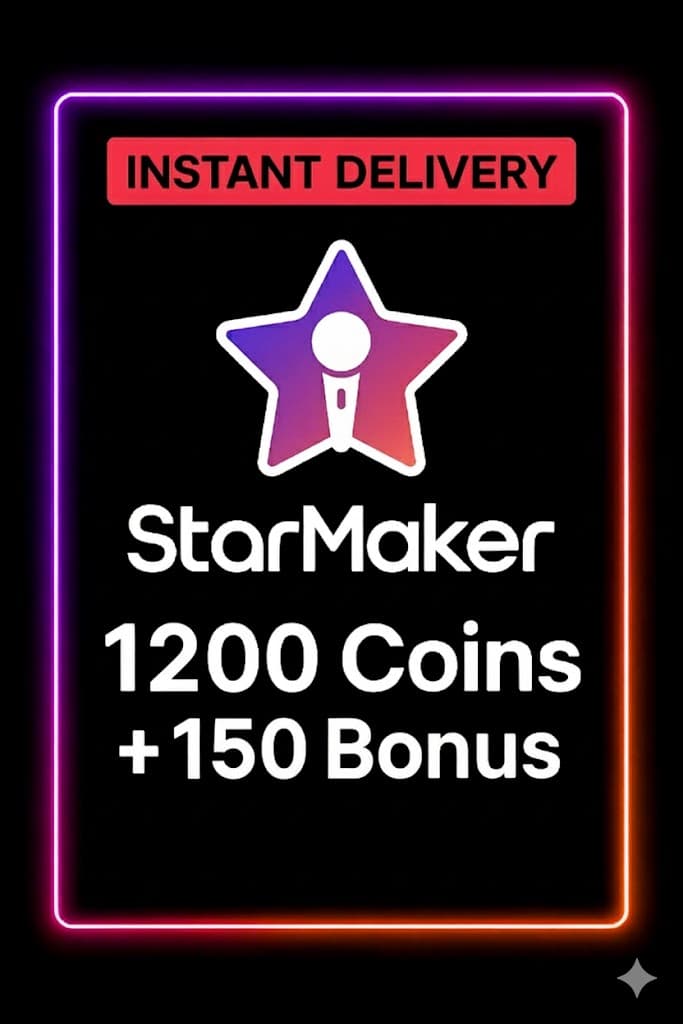 StarMaker 1200 Coins + 150 Bonus Top Up