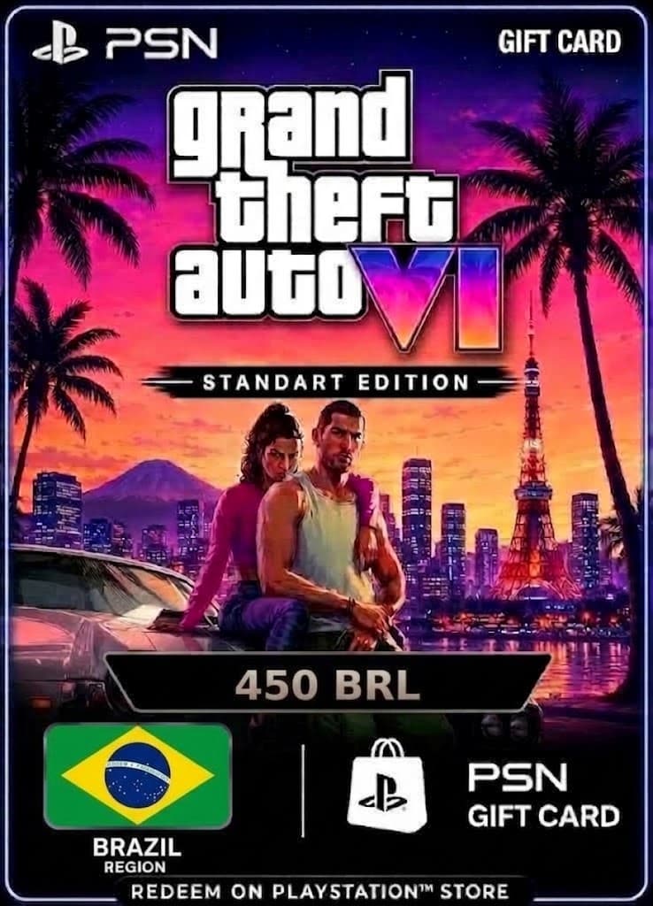 GTA 6: Standart Edition - PSN Gift Card 450 BRL (Brazil)