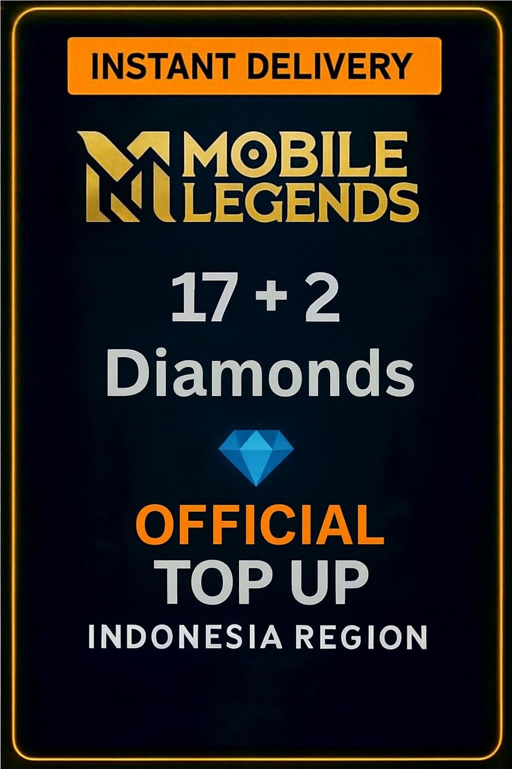 Mobile Legends 17 + 2 Diamonds Top-Up (Indonesia)