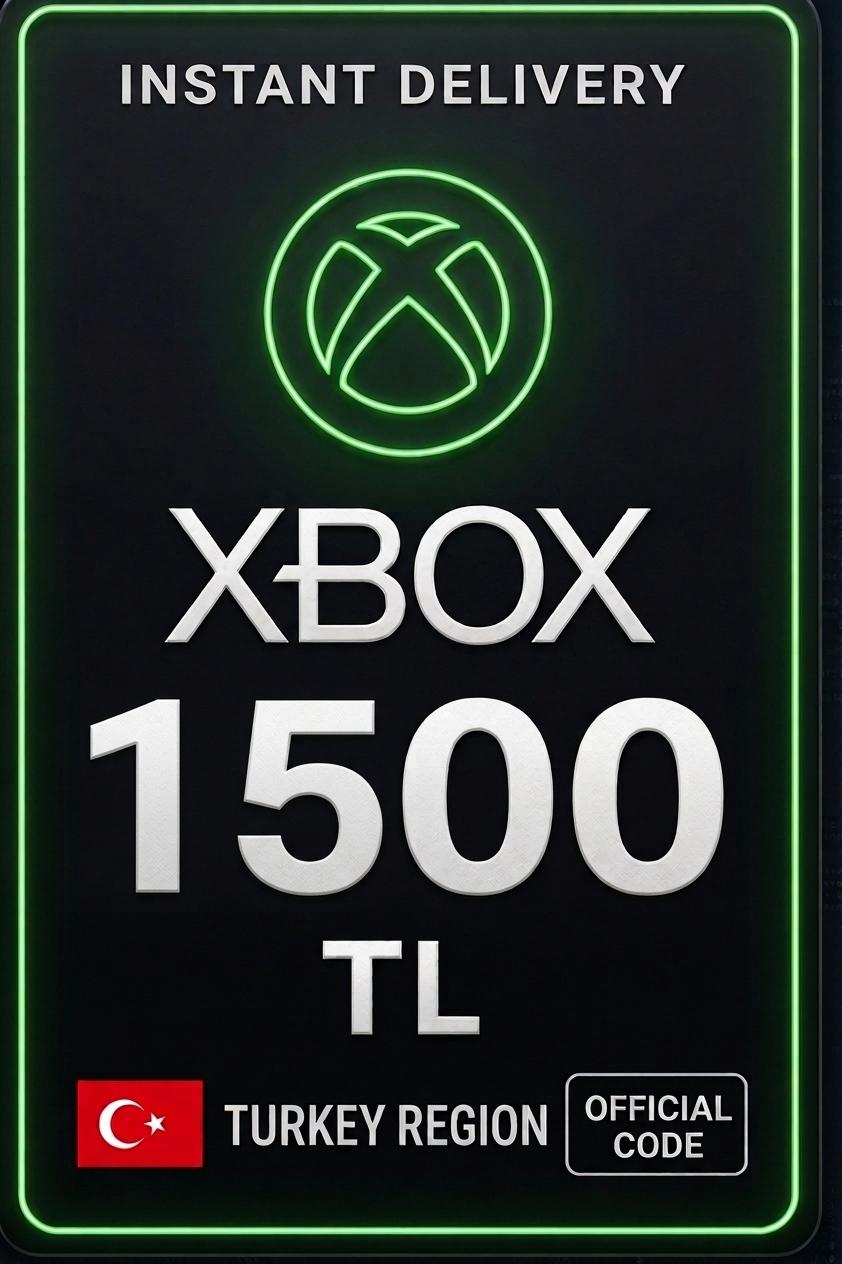 Xbox 1500 TL Hediye Kartı ( Türkiye )
