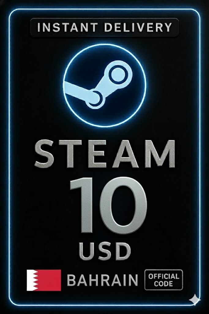 Code de portefeuille Steam - 10 USD (Bahreïn)