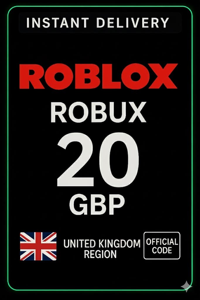 Roblox 20 GBP Κάρτα Παιχνιδιού (Ηνωμένο Βασίλειο)