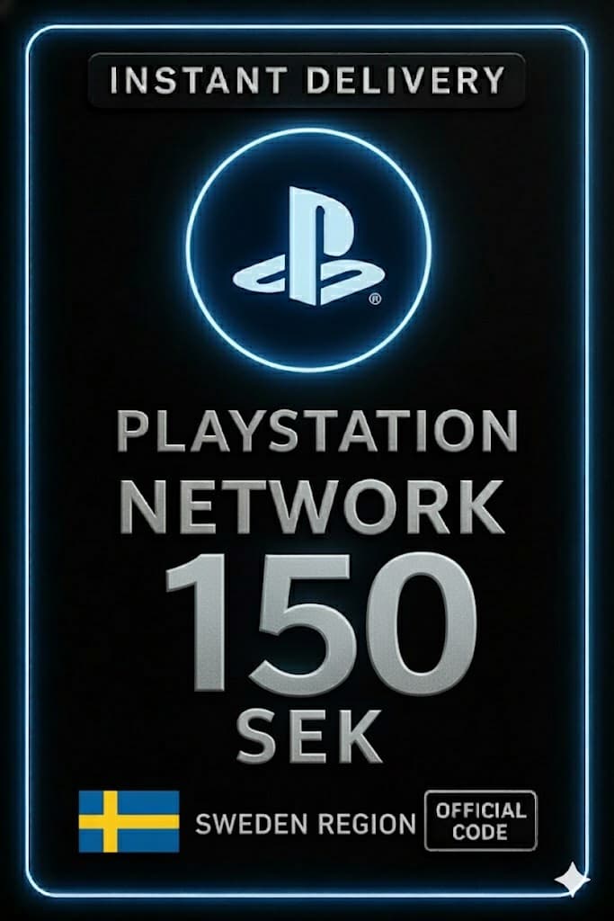 PSN kort Svíþjóð - 150 SEK