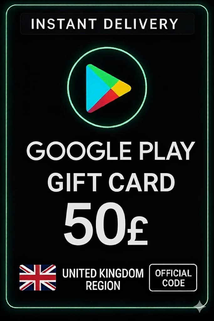 Google Play Gift Card - United Kingdom UK 50 £