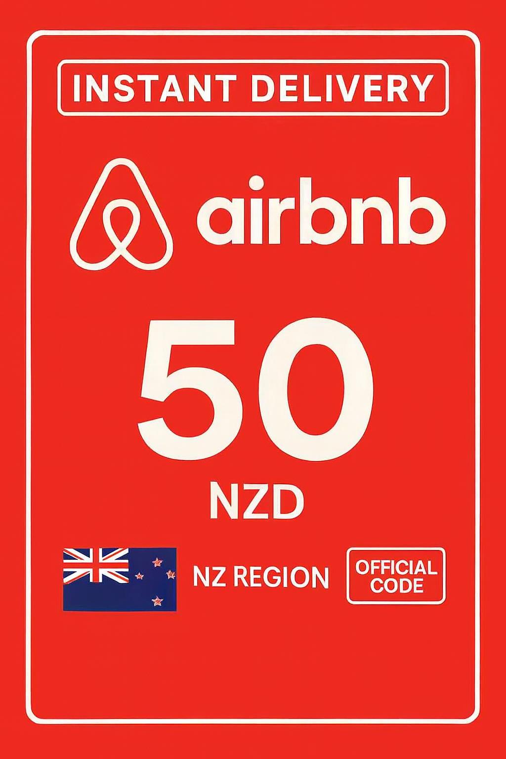 Airbnb бэлгийн карт - 50 NZD (Шинэ Зеланд)
