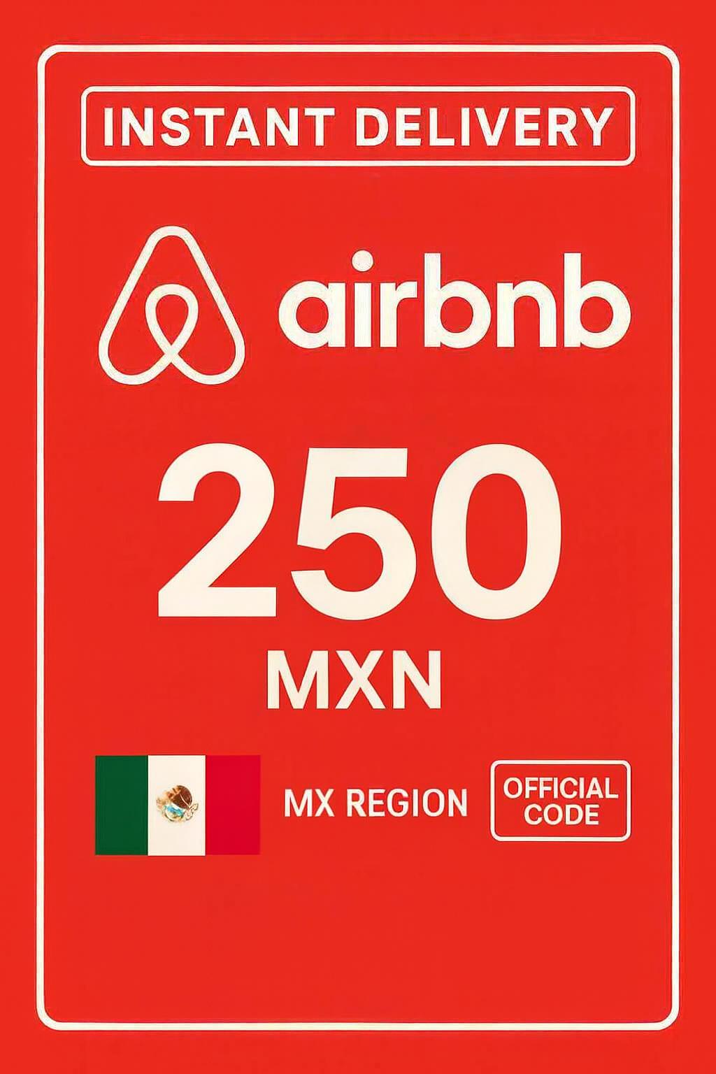 Подарункова картка Airbnb - 250 MXN (Мексика)