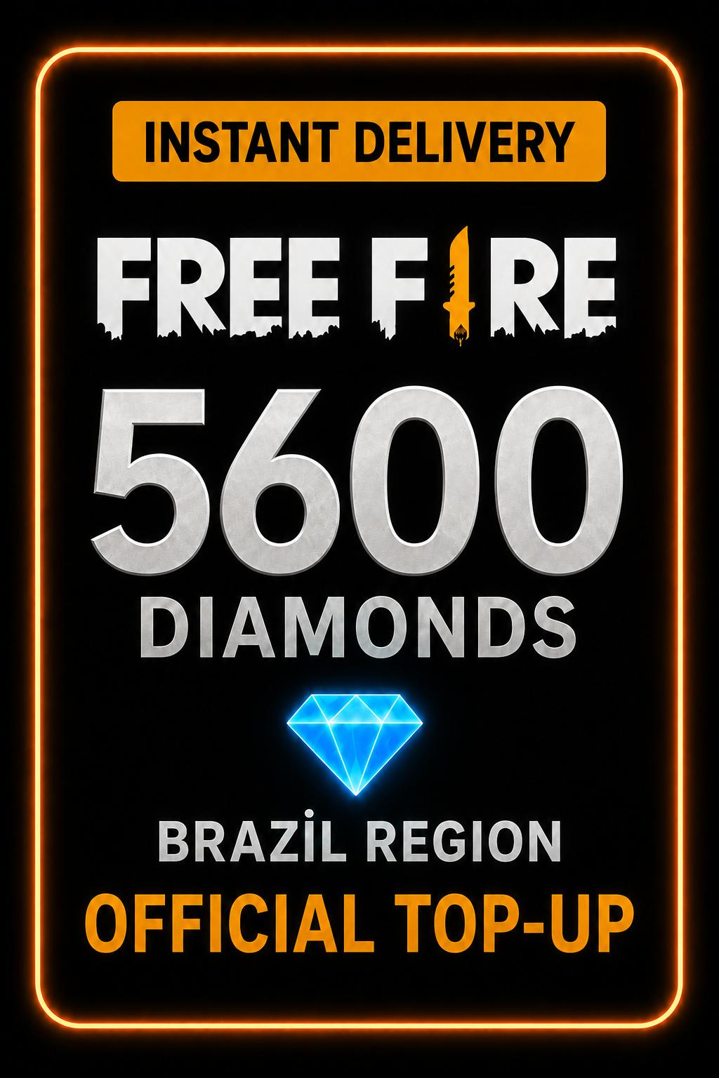 Free Fire 5600 Diamonds Top-Up (Brazil)