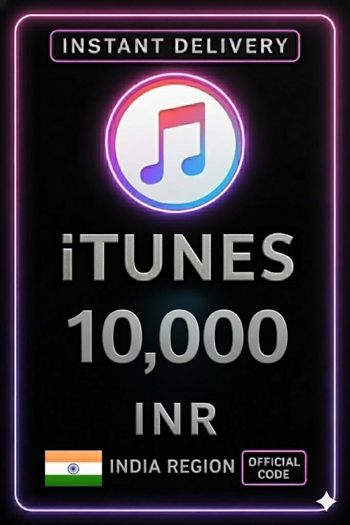 아이튠즈 기프트 카드 인도 - 10000 INR