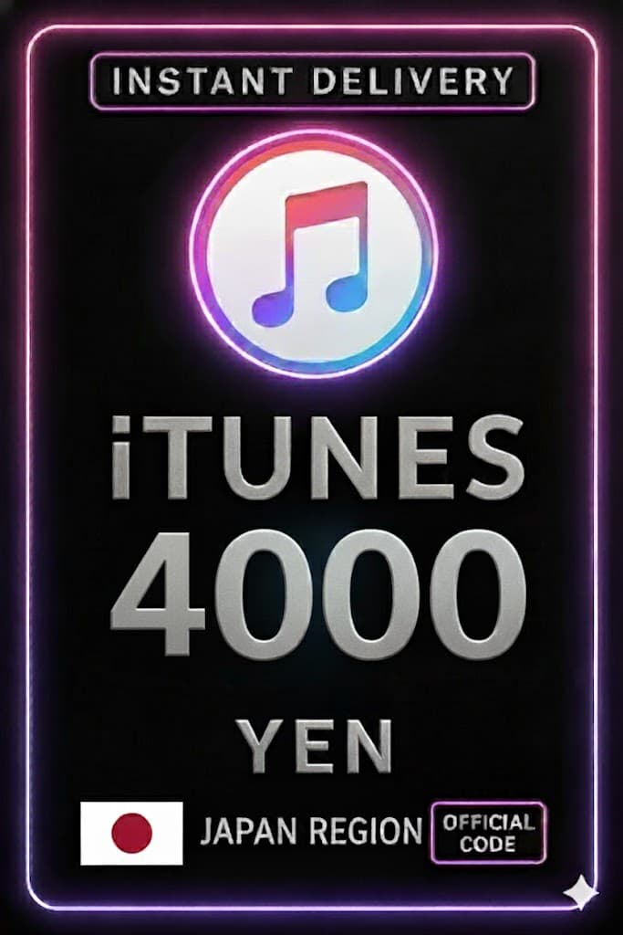 iTunes Gift Card 4000 Yen JP
