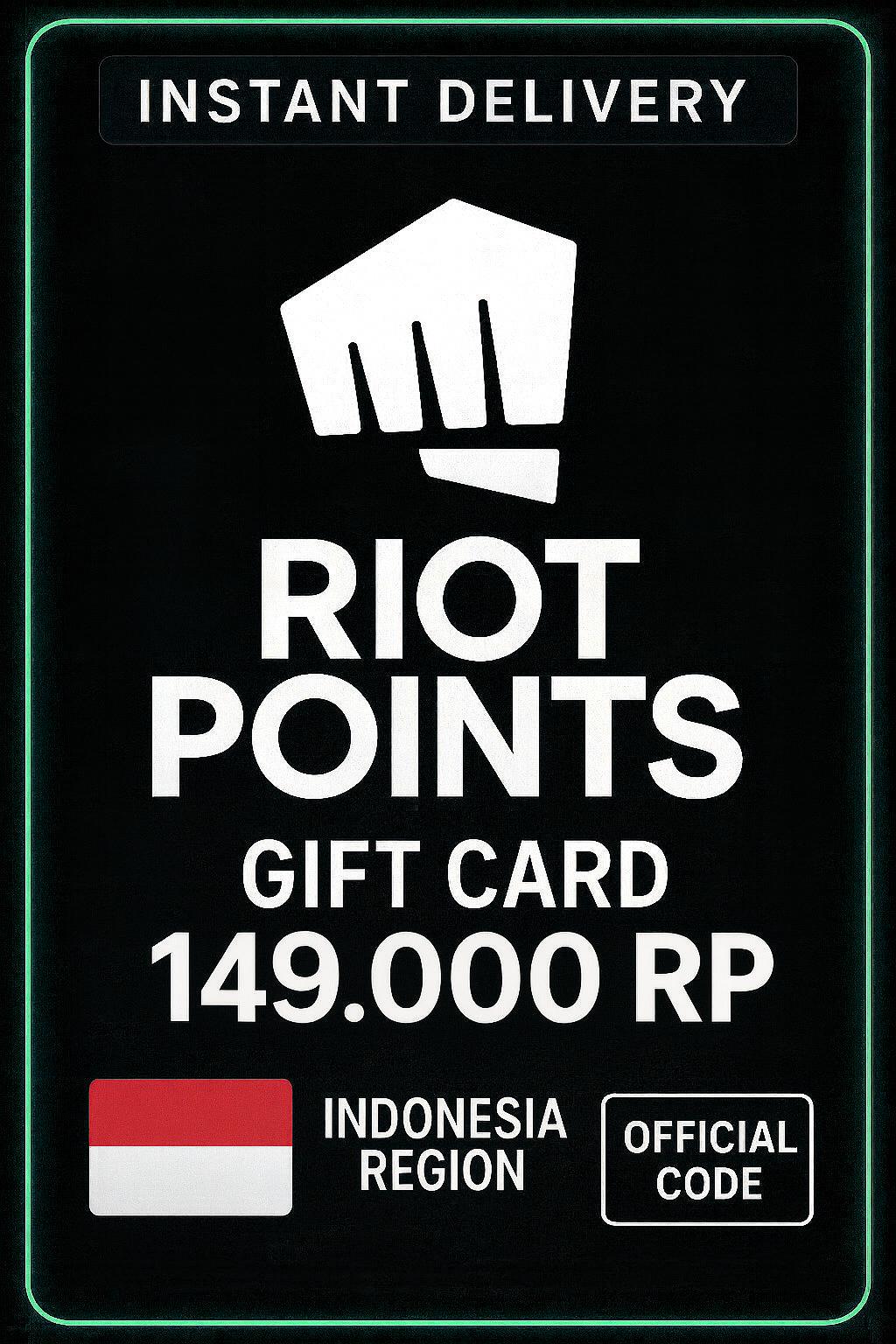 Riot Access Indonesia - 149.000 RP Hədiyyə Kartı
