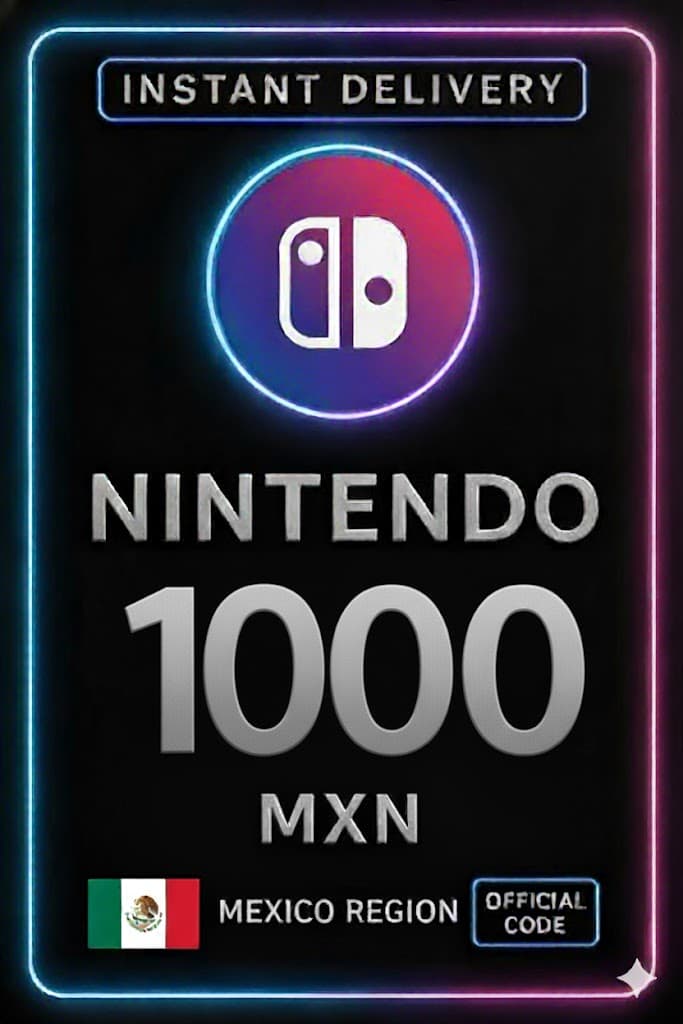 Nintendo eShop eeltasu kaart - 1000 MXN