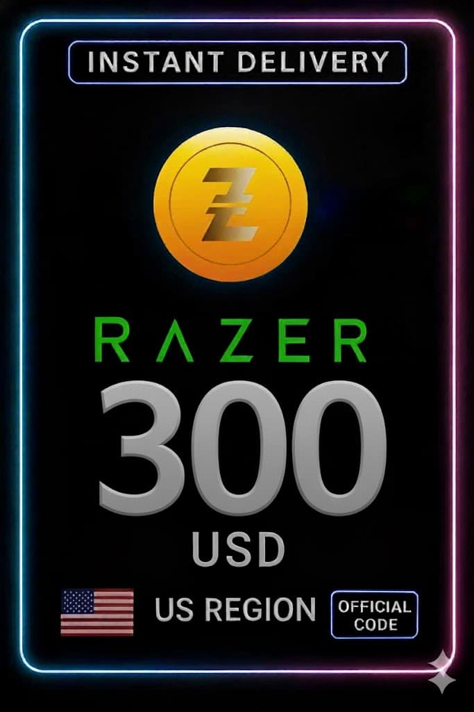 Razer Gold 300$ US Gift Card