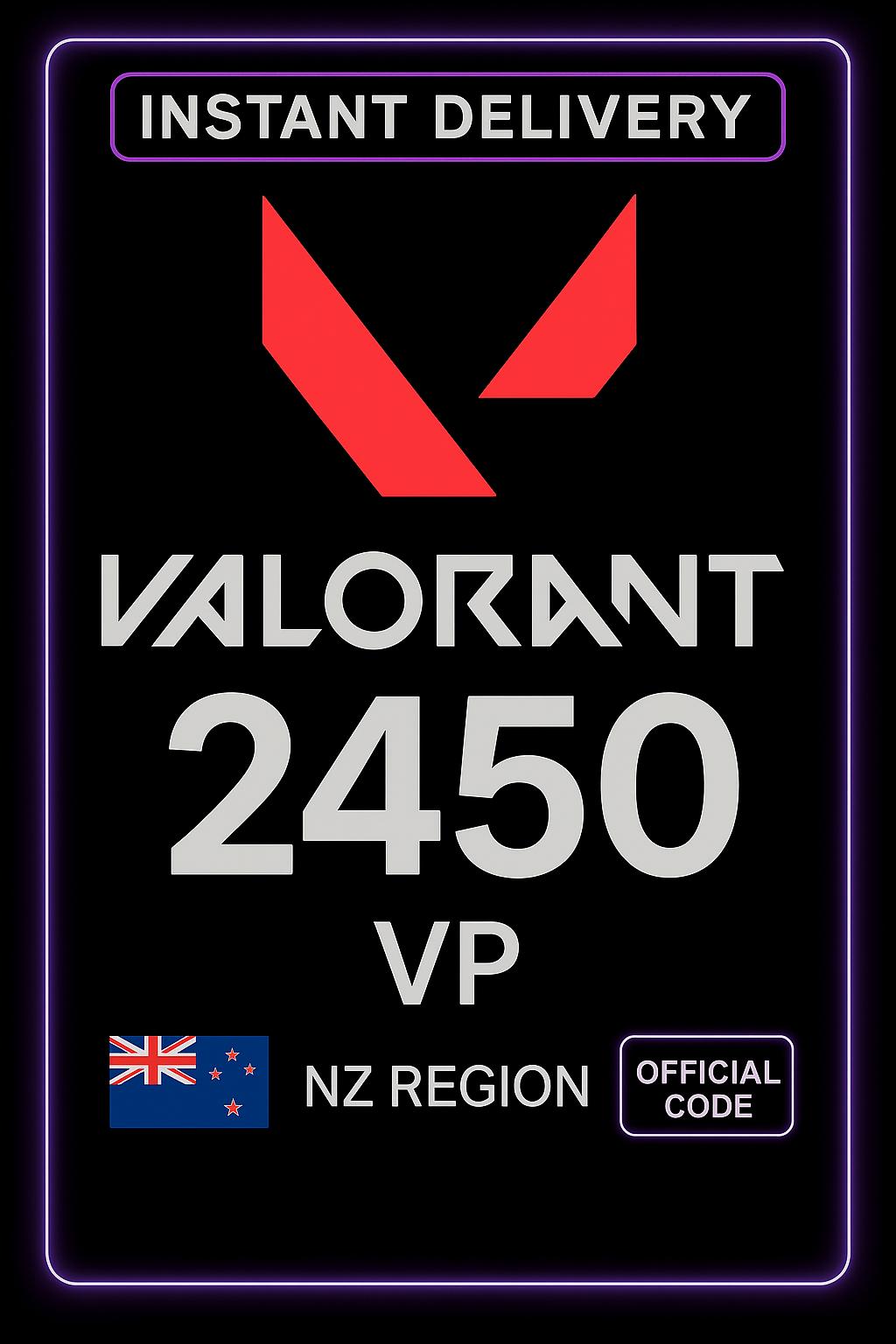 Valorant 40 NZD - 2450 VP