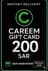 Kartu Hadiah Careem - 200 SAR (KSA)