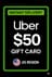 Uber նվեր քարտ - 50$