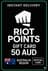 Riot Points Hədiyyə Kartı 50 AUD (Okeaniya)
